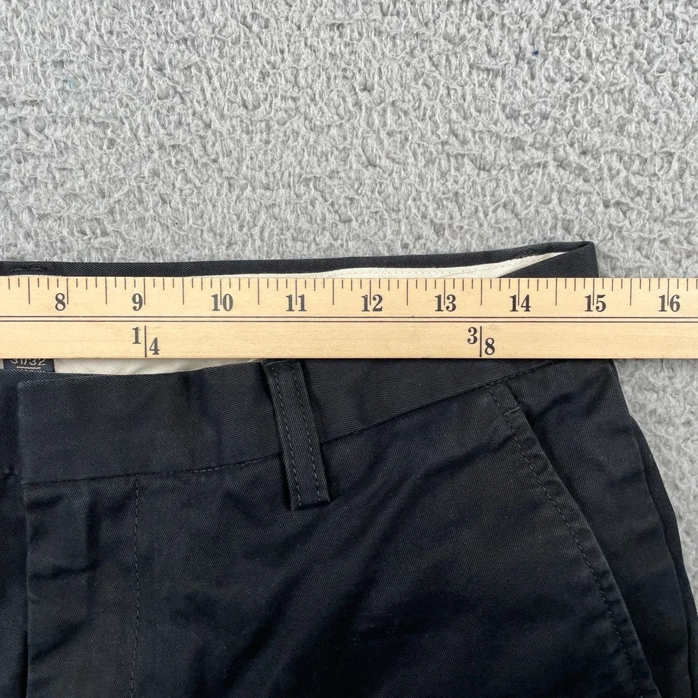 Banana Republic Pants Mens 31/32 Black Dawson Relaxed Fit Chino Cotton 16596